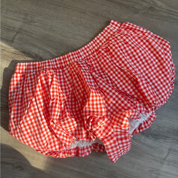 Gingham Checkered Women's Shorts - Picture 2 of 7